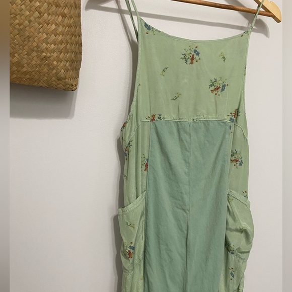 Urban Outfitters Mint Floral Jumpsuit - Picture 2 of 5